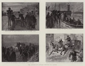 Die Rückkehr von Kapitän Dreyfus nach Frankreich